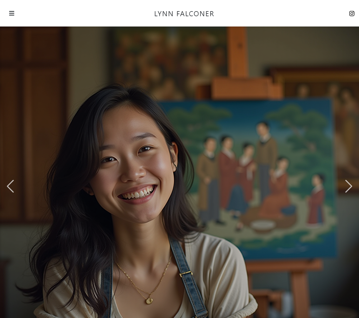 LYNN FALCONER个人作品展示网站 - 现代简约设计，展现您创作的魅力与艺术风格