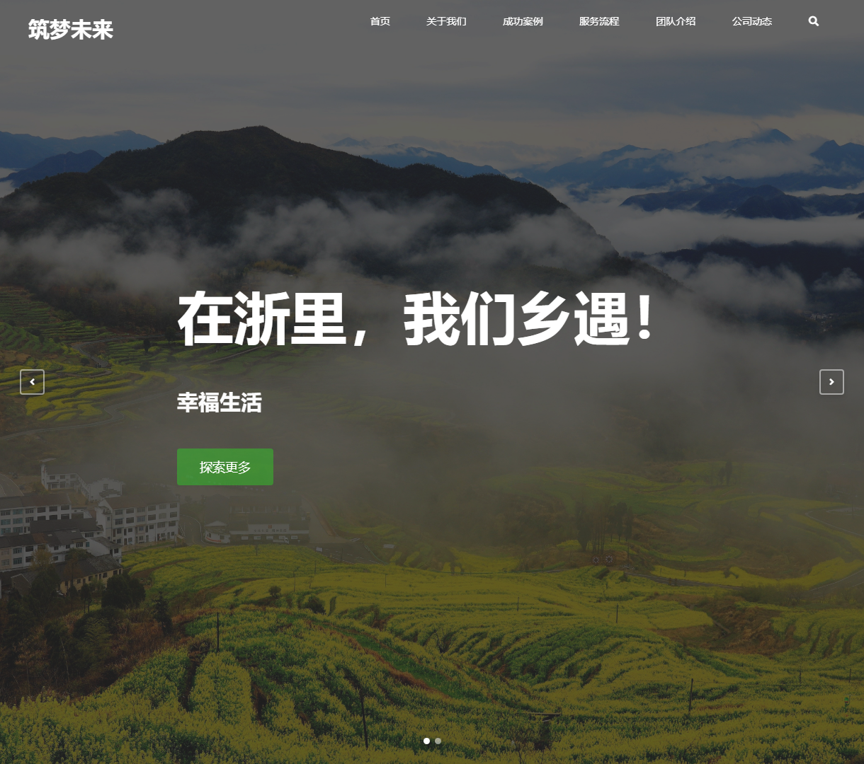 筑梦未来 - 乡村推广平台，现代设计与技术的结合