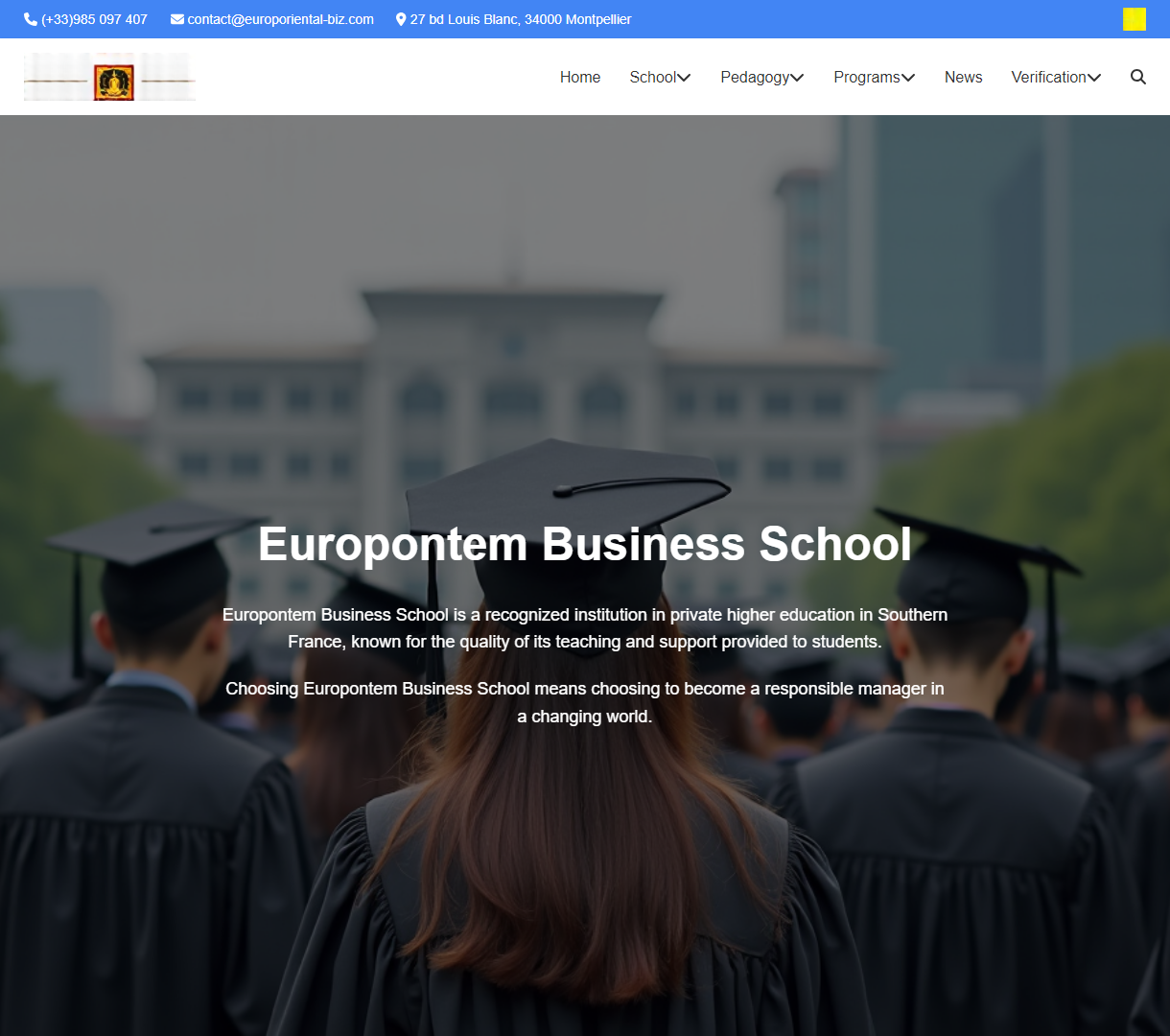 Europontem商学院官网 - 一流的教育体验与现代化设计，课程与团队介绍